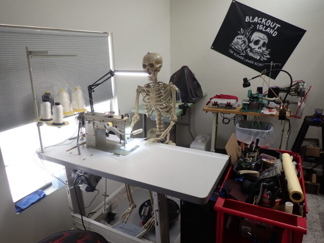 Working to the bone making our products at Malcolm's Fine Upholstery
